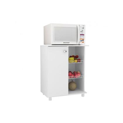 Imagem de Balcão Fruteira Cozinha BF-3205 c/ 1 Porta e 2 Cestos Branco - Tecno Mobili