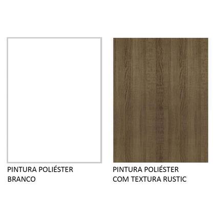 Imagem de Balcão Gabinete De Pia 120 X 60 Cm 1 Porta 2 Gavetas Branco