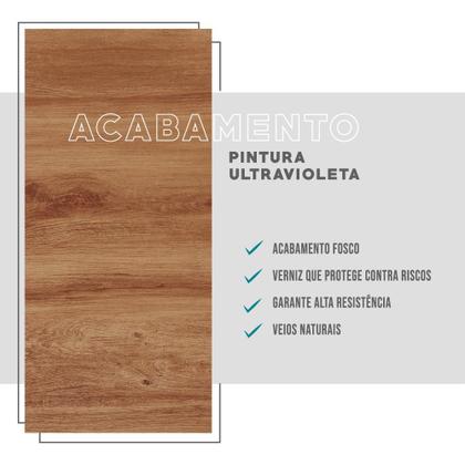 Imagem de Balcão Gabinete De Pia Milla 2 Portas 3 Gavetas Nog/Cinza 120cm Carraro