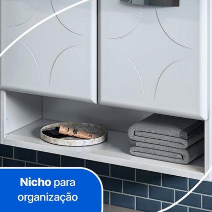Imagem de Balcão Gabinete para Banheiro em Aço Rubi 2 Portas