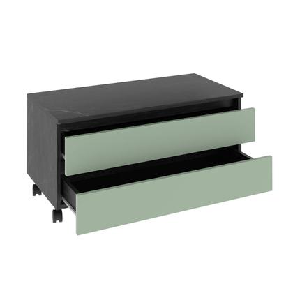 Imagem de Balcão Gabinete para Banheiro sem Cuba 80cm com rodízio e gaveta BN3603 Tecnomóbili