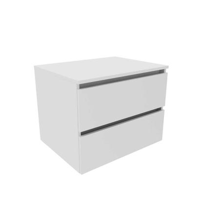 Imagem de Balcão Gabinete para Banheiro sem Cuba Suspenso com gavetas 60cm BN3607 Tecnomóbili