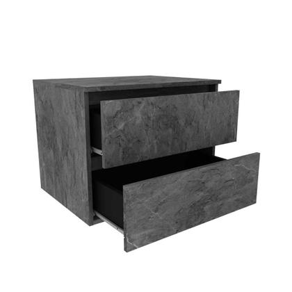 Imagem de Balcão Gabinete para Banheiro sem Cuba Suspenso com gavetas 60cm BN3607 Tecnomóbili