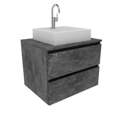 Imagem de Balcão Gabinete para Banheiro sem Cuba Suspenso com gavetas 60cm BN3607 Tecnomóbili