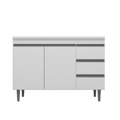 Imagem de Balcão Gabinete Para Pia 100cm Andréia 2 portas 3 Gavetas - AJL Móveis