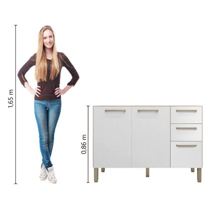 Imagem de Balcão Gabinete Para Pia 1,20m Versalhes Kit's Paraná