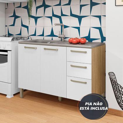 Imagem de Balcão Gabinete Para Pia 1,20m Versalhes Kit's Paraná