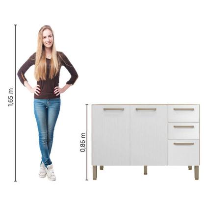 Imagem de Balcão Gabinete Para Pia 1,20m Versalhes Kit's Paraná
