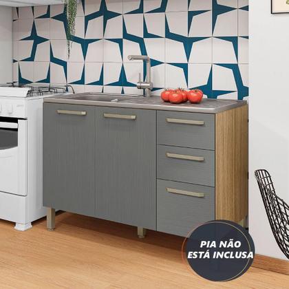 Imagem de Balcão Gabinete Para Pia Versalhes Kit's Paraná Madeirado