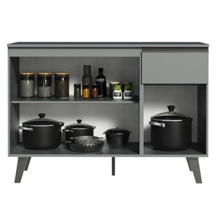 Imagem de Balcão Gabinete Pia Cozinha 3 Portas 1 Gaveta