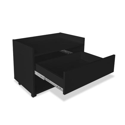 Imagem de Balcão Móvel de Banheiro MDF Organizador Gabinete com Rodízios SSX Multicoisas