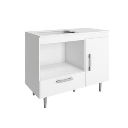 Imagem de Balcão Multiuso 1 Porta 1 Gaveta Alecrim - Poliman Móveis