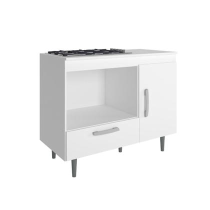 Imagem de Balcão Multiuso 1 Porta 1 Gaveta Alecrim - Poliman Móveis