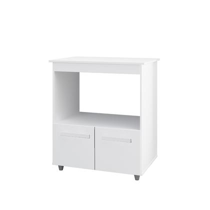 Imagem de Balcão Multiuso 75cm Angela com 2 Portas 1 Nicho Para Forno - Branco Móblis