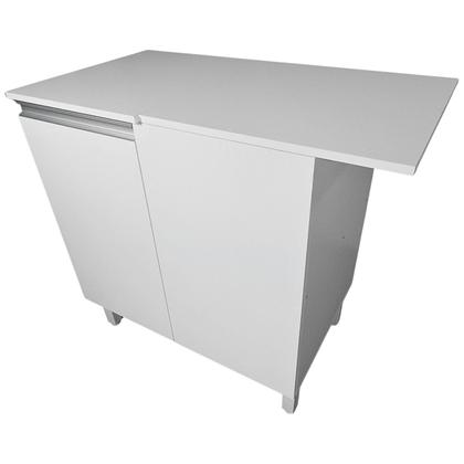 Imagem de Balcão Multiuso 95cm em MDF de Canto Branco