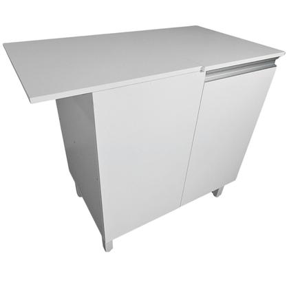 Imagem de Balcão Multiuso 95cm em MDF de Canto Branco
