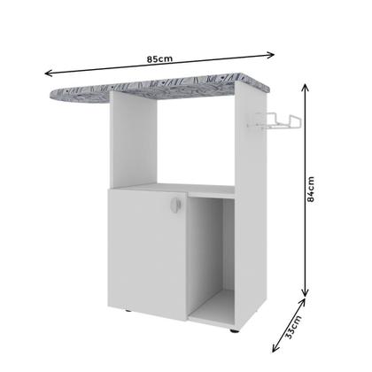 Imagem de Balcão Multiuso C/abua Passar 85cm 1P Indekes Nina