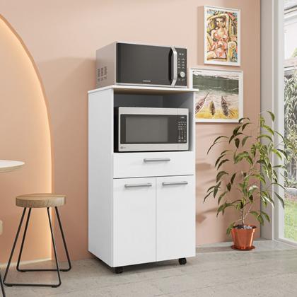 Imagem de Balcão Multiuso Para Cozinha Duetto 2 Portas Branco Kit's Paraná
