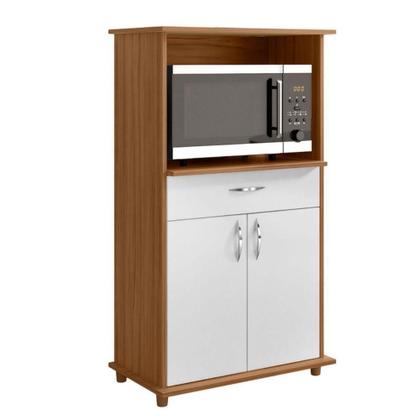 Imagem de Balcão Notável Multiuso Para Micro-ondas/forno Freijo/branco