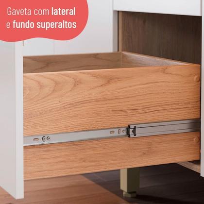 Imagem de Balcão para Banheiro 1200mm 2 Portas 3 Gavetas Macadâmia