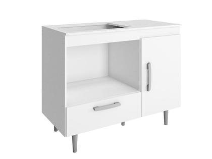 Imagem de Balcão para Cooktop 04 bocas 01 gaveta e 01 portas alecrim