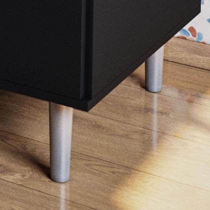 Imagem de Balcão Para Cooktop 1,05m 5 Bocas 1 Nicho Com 1 Porta E Gaveta Turim 