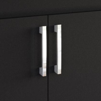 Imagem de Balcão Para Cooktop 1,20m 5 Bocas 2 Portas E 3 Gavetas Turim Preto