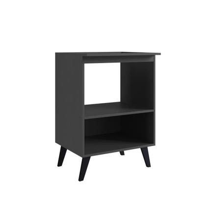 Imagem de Balcão para Cooktop 4 Bocas 1 Porta Basculante e Espaço para Forno Bogotá Grafite - Art In Móveis