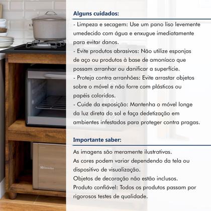 Imagem de Balcão para Cooktop 4 Bocas 2 Nichos para Forno Turim