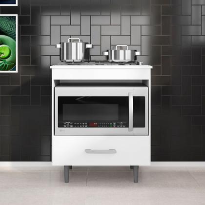 Imagem de Balcão Para Cooktop 4 bocas Alecrim Branco Poliman