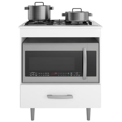 Imagem de Balcão Para Cooktop 4 bocas Alecrim Branco Poliman