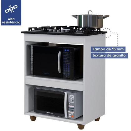 Imagem de Balcão Para Cooktop 4 Bocas Turim Branco