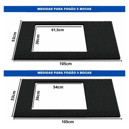 Imagem de Balcão para Cooktop 4 ou 5 Bocas Cozinha Multiuso com 1 Porta e 1 Gaveta FIT Forno e Microondas