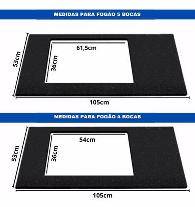 Imagem de Balcão Para Cooktop 4 ou 5 Bocas e Forno Fit com Porta e Gaveta