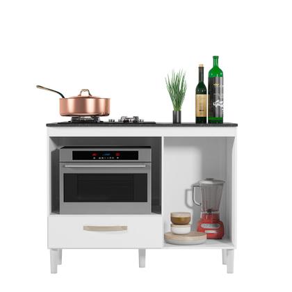 Imagem de Balcão Para Cooktop 4 ou 5 Bocas e Forno Fit com Porta e Gaveta