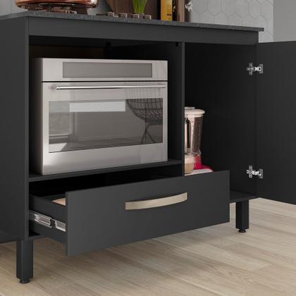 Imagem de Balcão Para Cooktop 4 ou 5 Bocas e Forno Fit com Porta e Gaveta