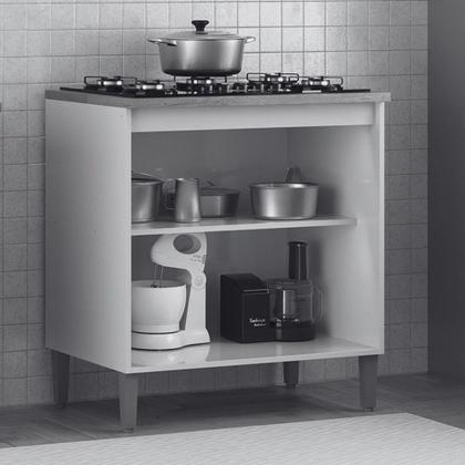 Imagem de Balcão para Cooktop 4 ou 5 Bocas Munique Wood e Reflecta Atualle