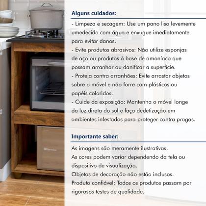 Imagem de Balcão para Cooktop 5 Bocas 2 Nichos para Forno Turim