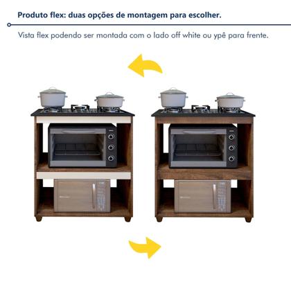 Imagem de Balcão para Cooktop 5 Bocas 2 Nichos para Forno Turim