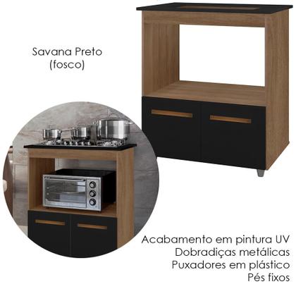 Imagem de Balcao Para Cooktop 5 Bocas 2P 75 cm Elisa Mobbs