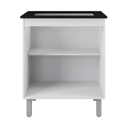 Imagem de Balcão para Cooktop 5 Bocas com 2 Portas Jade Branco - Moblis