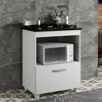 Imagem de Balcão para Cooktop 5 Bocas Salvia - Kaiki Móveis - Branco