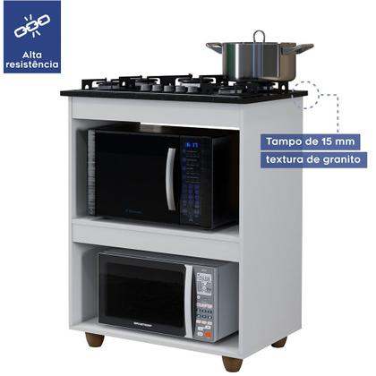 Imagem de Balcão para Cooktop 5 Bocas Turim Kaiki Móveis