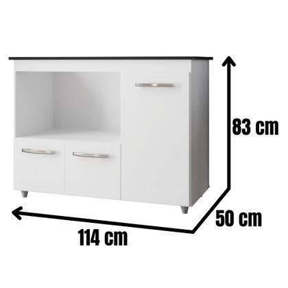 Imagem de Balcão Para Cooktop Ana 5 Bocas 3 Portas Moblis