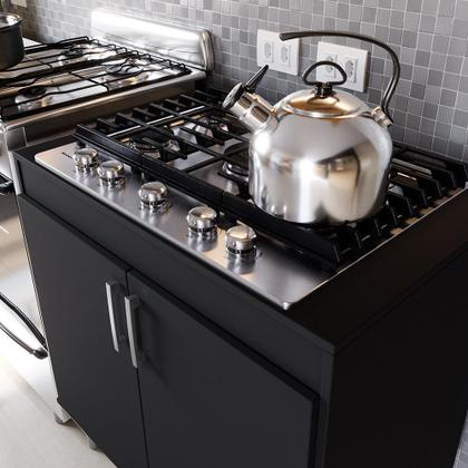 Imagem de Balcão Para Cooktop de Cozinha 2 Portas Turim Para Cooktop 5 Bocas Movelove