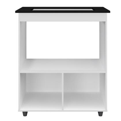 Imagem de Balcão para Cooktop Elisa 5 Bocas com 2 Portas Branco - Moblis