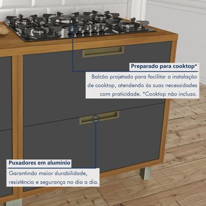 Imagem de Balcão Para Cozinha 1 Porta 1 Gaveta Imperatriz 100% Mdf
