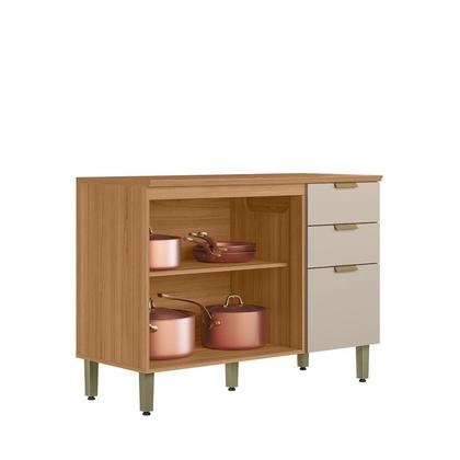 Imagem de Balcão para Cozinha 120cm com Tampo Selene