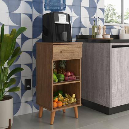 Imagem de Balcão para Cozinha Armário Fruteira com Gaveta Multiuso