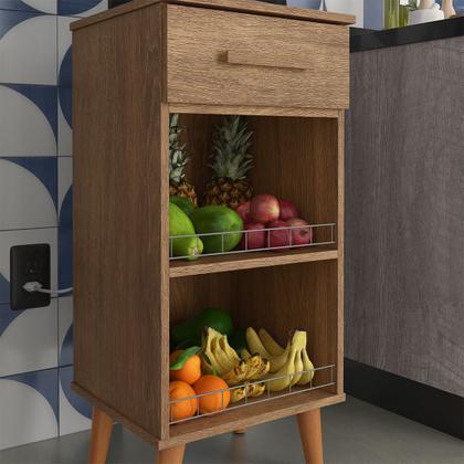 Imagem de Balcão para Cozinha Armário Fruteira com Gaveta Multiuso